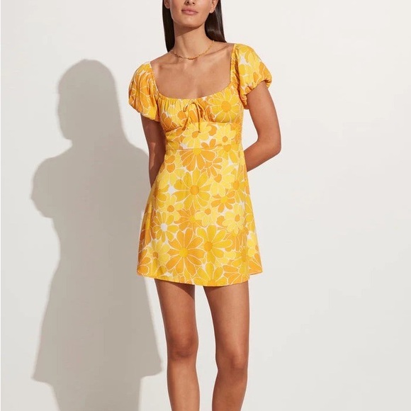 Faithfull the Brand Dresses & Skirts - NWT Faithful the Brand Revolve Lovita mini dress Canaria marigold size US 6